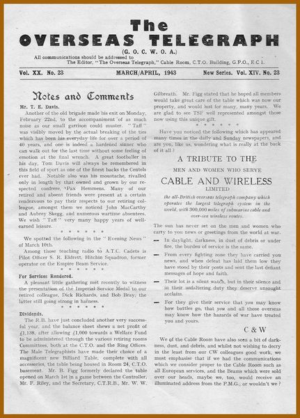 The Overseas Telegraph 1943
