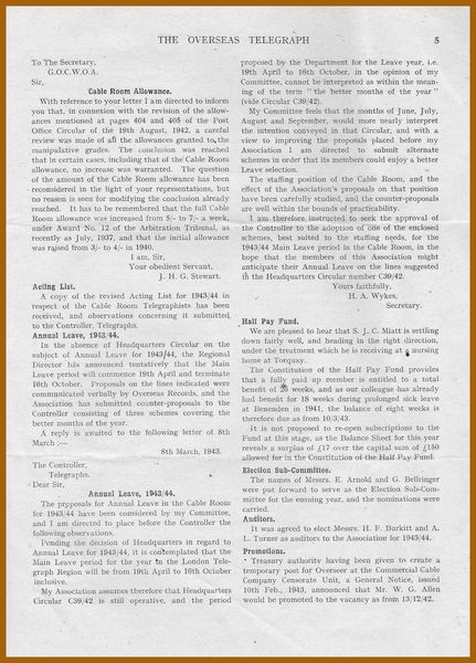The Overseas Telegraph 1943