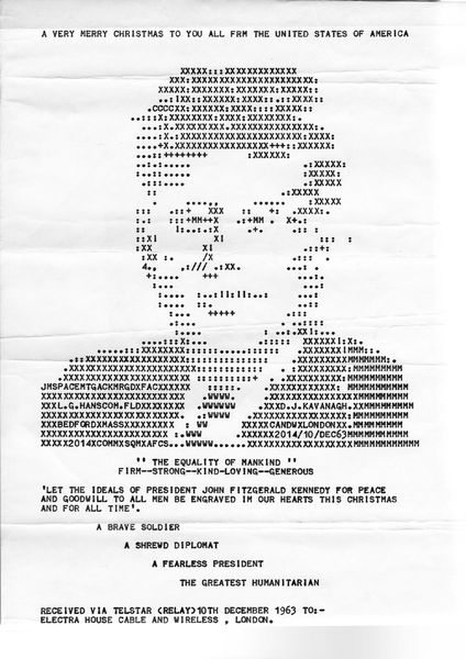Teleprinter art: JFK