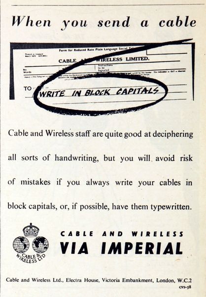 BLOCK CAPITALS PLEASE